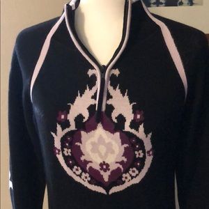 Athleta knit patterned sweater